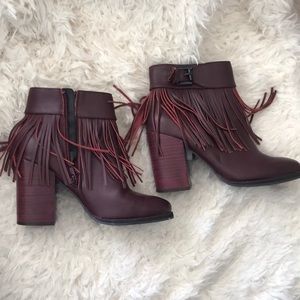 NEW Aldo fringe short boots Sz 6.5
